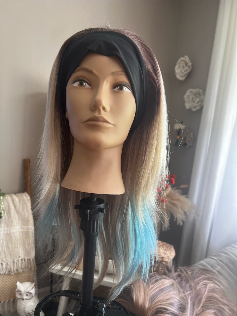 CSC headband wig worn for about 2 hours